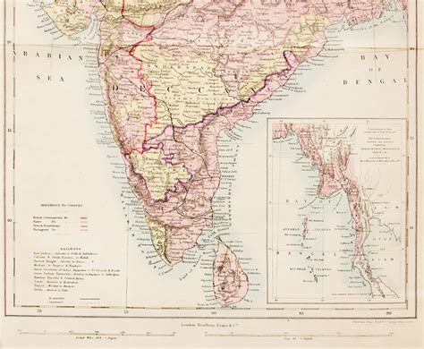 Map Of India Ceylon And Burma 1850 Artisera