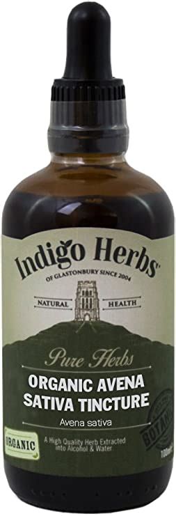 Indigo Herbs Organic Avena Sativa Oat Seed Tincture 100ml Uk Grocery