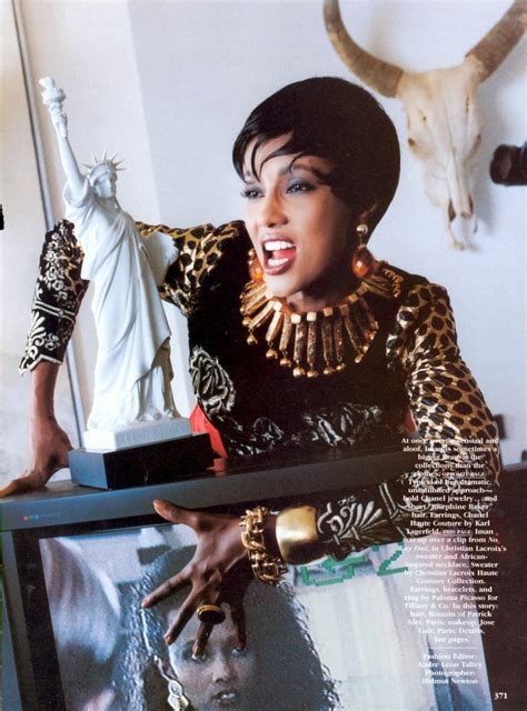 Models Of Color Vogue US October 1989 Iman