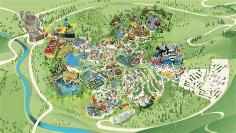 Parkmaps Parkplan Plattegrond Legoland Windsor Freizeitpark Weltde