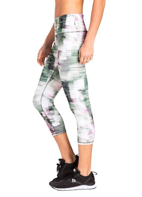 RBX Active Women S Seasonal Printed Capri Length Yoga Leggings EBay