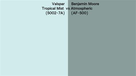 Valspar Tropical Mist A Vs Benjamin Moore Atmospheric Af