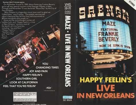 Maze Featuring Frankie Beverly Happy Feelings Live In New Orleans