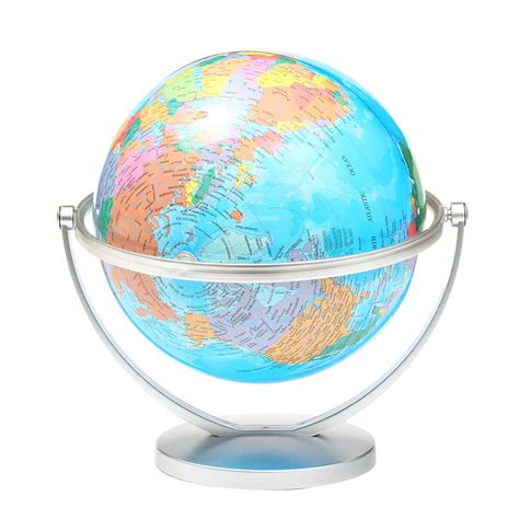 20cm World Globe Map With Swivel Stand Ocean Globe Geography