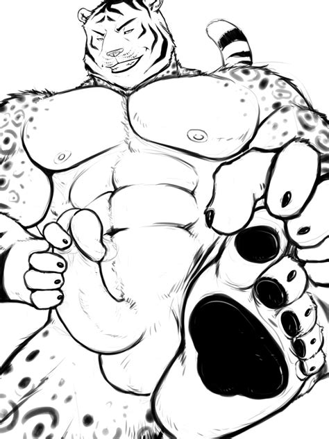 Rule 34 5 Toes Abs Anthro Balls Biceps Big Muscles Claws Erection