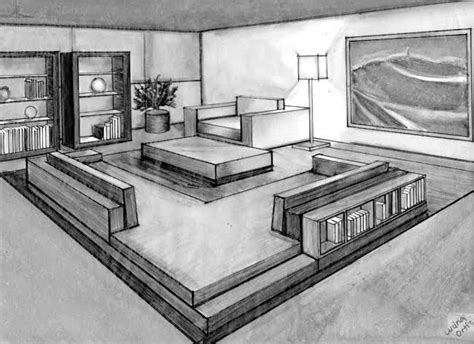 7 Pics How To Draw A Living Room In Two Point Perspective And View