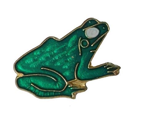 Frog Cute Vintage Enamel Pin Lapel Badge Brooch T Toad Enamel