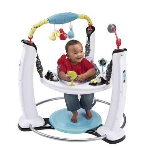 Exersaucer Jump And Learn Stationary Jumper Jam Session By Evenflo