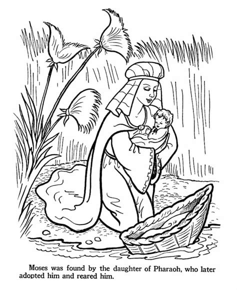 Baby Moses Coloring Page Free Printable Coloring Pages For Kids