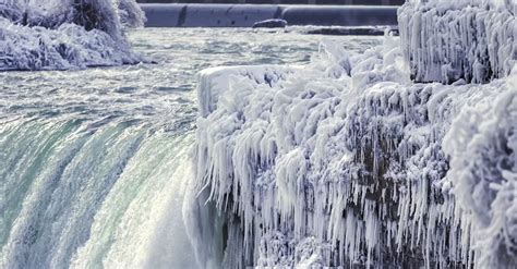 Niagara Falls Covered In Ice Is A Beautiful Sight