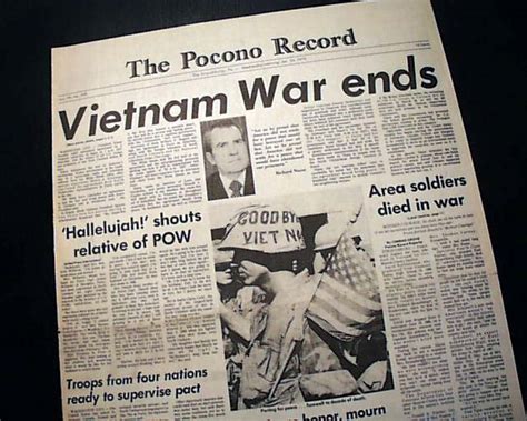 Us Involvement In Vietnam War Ends