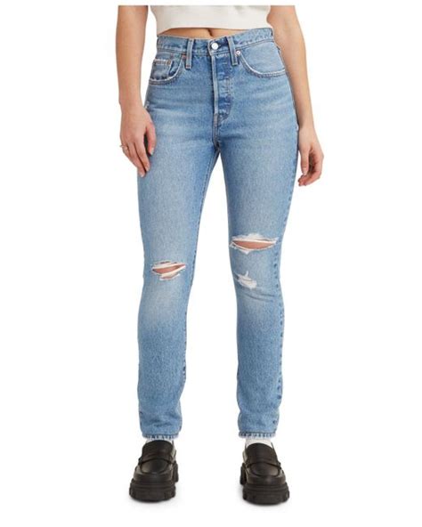 Levis Denim 501 Skinny Jeans In Blue Lyst