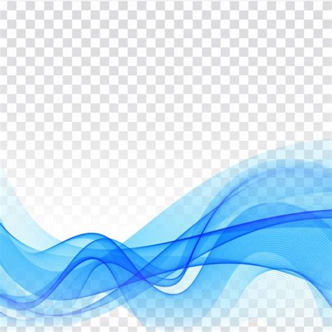 Download Vector Blue Wave Transparent For Free Vector Free