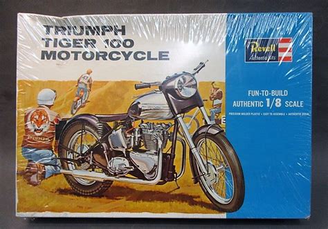 Revell H 1231300 Triumph Tiger 100 Motorcycle Large 18 Scale 1964