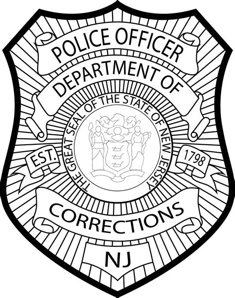 ArtStation - NEW JERSEY POLICE OFFICER DEPARTMENT BADGE VECTOR FILE
