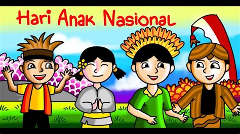 Mewarnai Gambar Hari Anak Nasional