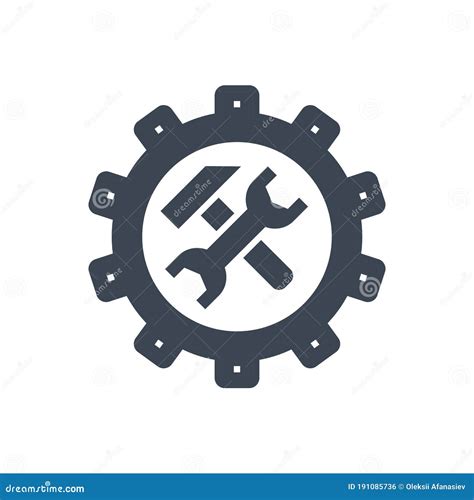 Technical Support Vector Glyph Icon Stock Vector Illustration Of