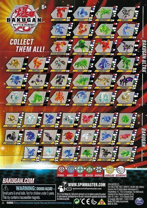 List Of Bakugan Battle Planet Waves The Bakugan Wiki