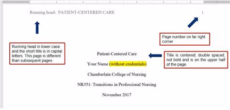 How To Use Apa Format A Nursing Students Guide Chamberlain University
