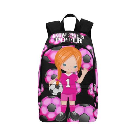 Girls Soccer Player Backpackgirls Soccer Player Etsy Girl Backpacks
