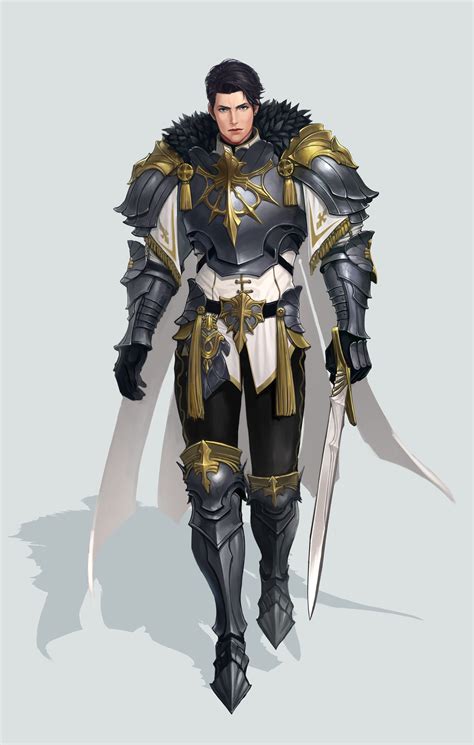 Artstation Human Knight Jinju Choi Anime Knight Fantasy Art Men