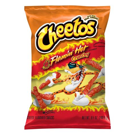 Cheetos Crunchy Flamin Hot Cheese Snacks Shop Chips At H E B