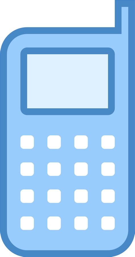 Download Telephone Icon Png Blue Download Blue Mobile Phone Icon