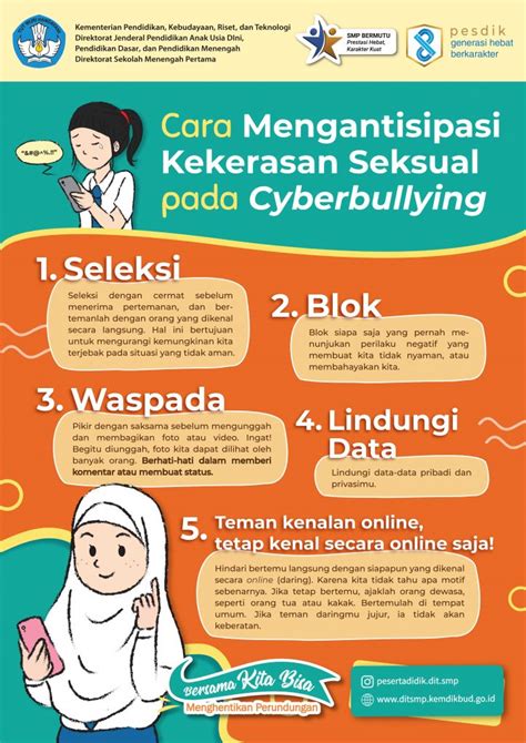 Infografis Cara Mengantisipasi Kekerasan Seksual Pada Cyberbullying