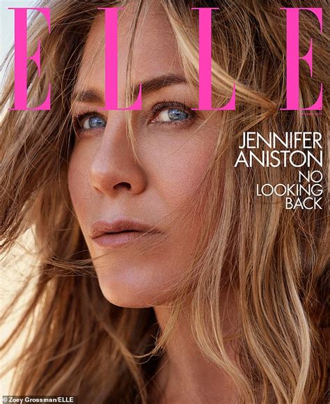 Jennifer Aniston Goes Braless On ELLE Cover Shoot Daily Mail Online