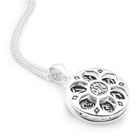 Om Mani Padme Hum Pendant Silver Pendants Silver By Mail
