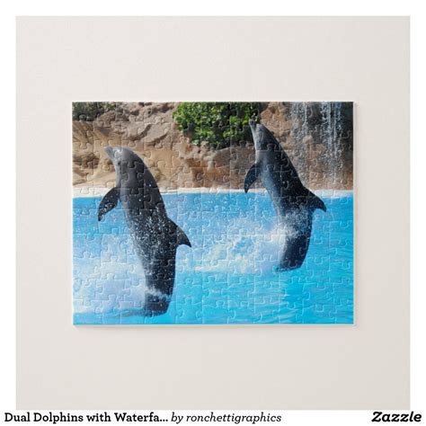 Dual Dolphins With Waterfall Jigsaw Puzzle Dinosaur Puzzles Jigsaw Puzzles Disney Puzzles