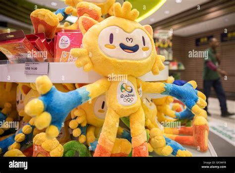 Vinicius The Official Mascot Of The Olympic Games Can Be Seen In Rio
