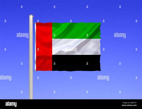 Flagge Von Vereinigte Arabische Emirate Vae Stock Photo Alamy