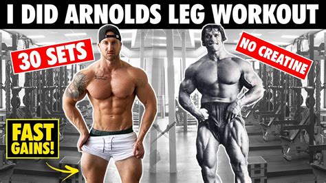 Former Leg Day Skipper Tries Arnolds Set Leg Workout Youtube