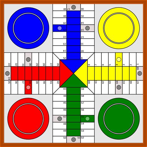 Un juego de tablero sin tablero, donde en cada turno los jugadores añaden nuevas piezas. File:Tablero de juego del parchis.svg - Wikimedia Commons