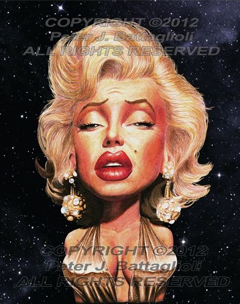 Marilyn Monroe 2 Caricature Art Print Limited Edition Etsy