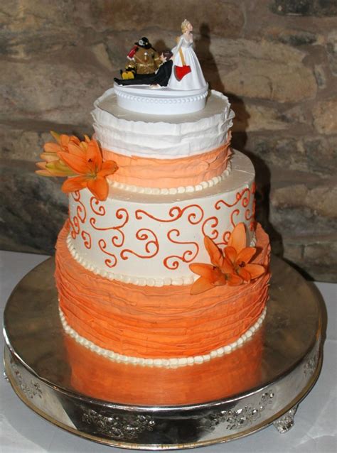 Orange Themed Wedding Cake Themed Wedding Cakes Cake Desserts