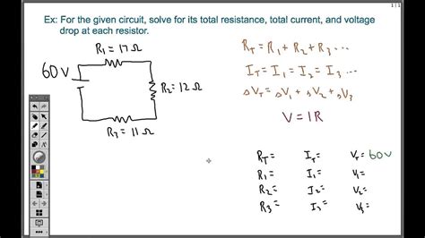 This 3 ω resistor is in series with r1 and r4. How to Solve a Series Circuit (Easy) - YouTube