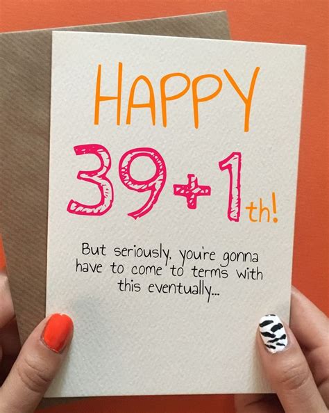 Letterpress greeting cards available in ventura county. 39+1th! | 30th birthday cards, Funny birthday cards, 30th ...