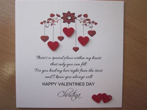 Personalised Handmade Valentine Valentines Valentines Day Card Ebay