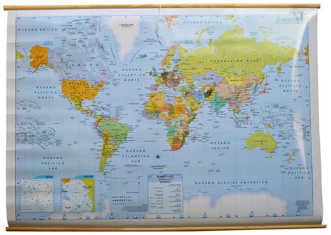 Mapa Mural Planisferio Didactico Ar