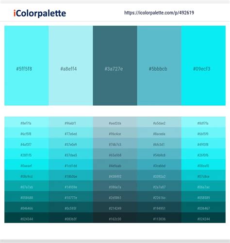 14 Latest Color Schemes With Light Sky Blue And Aqua Color Tone