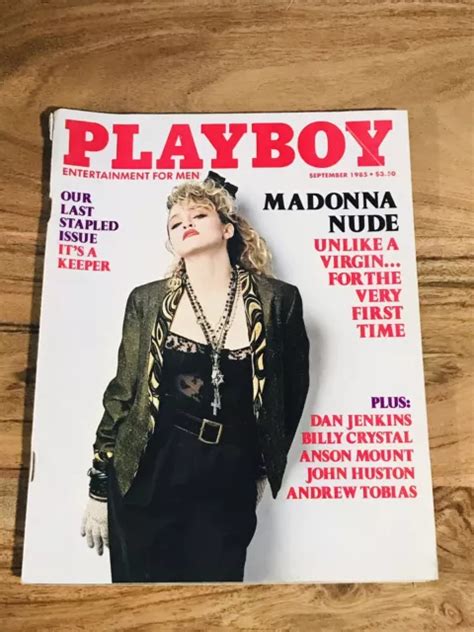 VINTAGE PLAYBOY MAGAZINE September 1985 Madonna Nude VG Centerfold