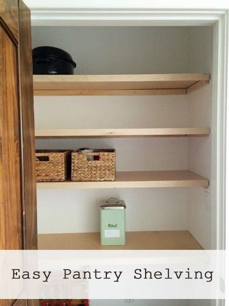 Easiest Pantry Or Closet Shelving Ana White