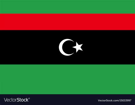 Flag Of Libya Royalty Free Vector Image Vectorstock