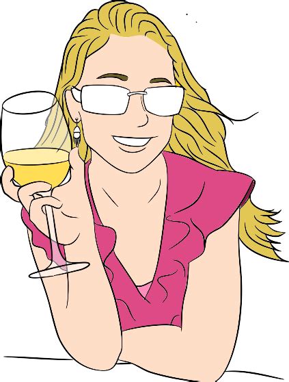 Woman Tasting Wine Vector Clip Art Public Domain Vectors