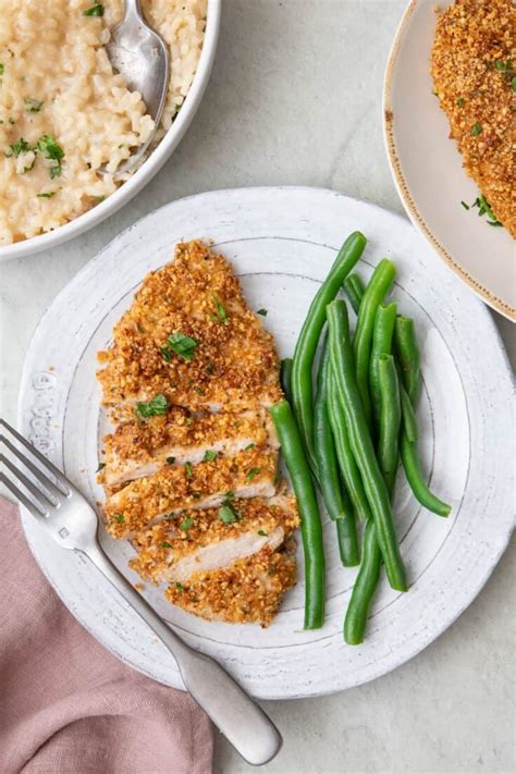 Almond Crusted Chicken Oven Baked Feelgoodfoodie