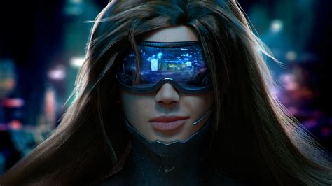 Cyberpunk Futuristic Woman Cool Wallpaper Games Wallpaper Better