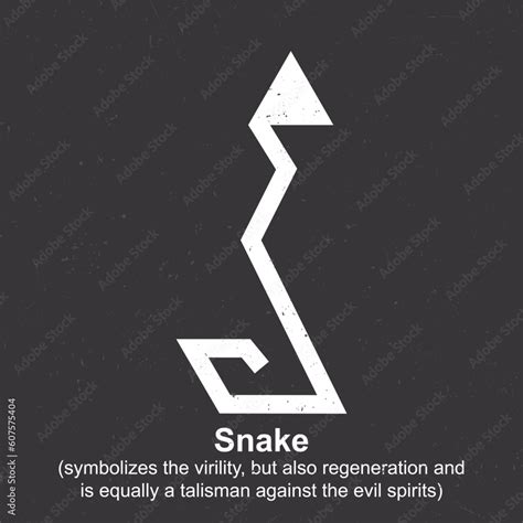 Snake Berber Symbol Amazigh Symbol North African Amazigh Berber