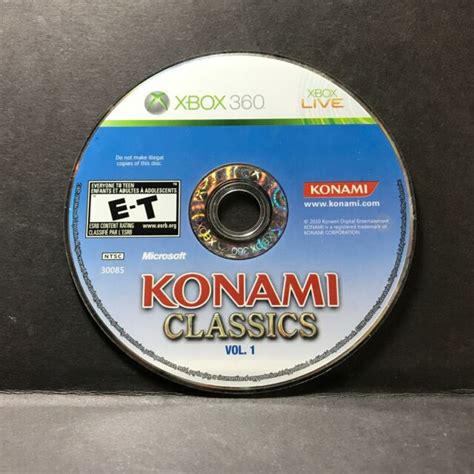 Konami Classics Vol 1 Microsoft Xbox 360 2009 Disc Only 42220
